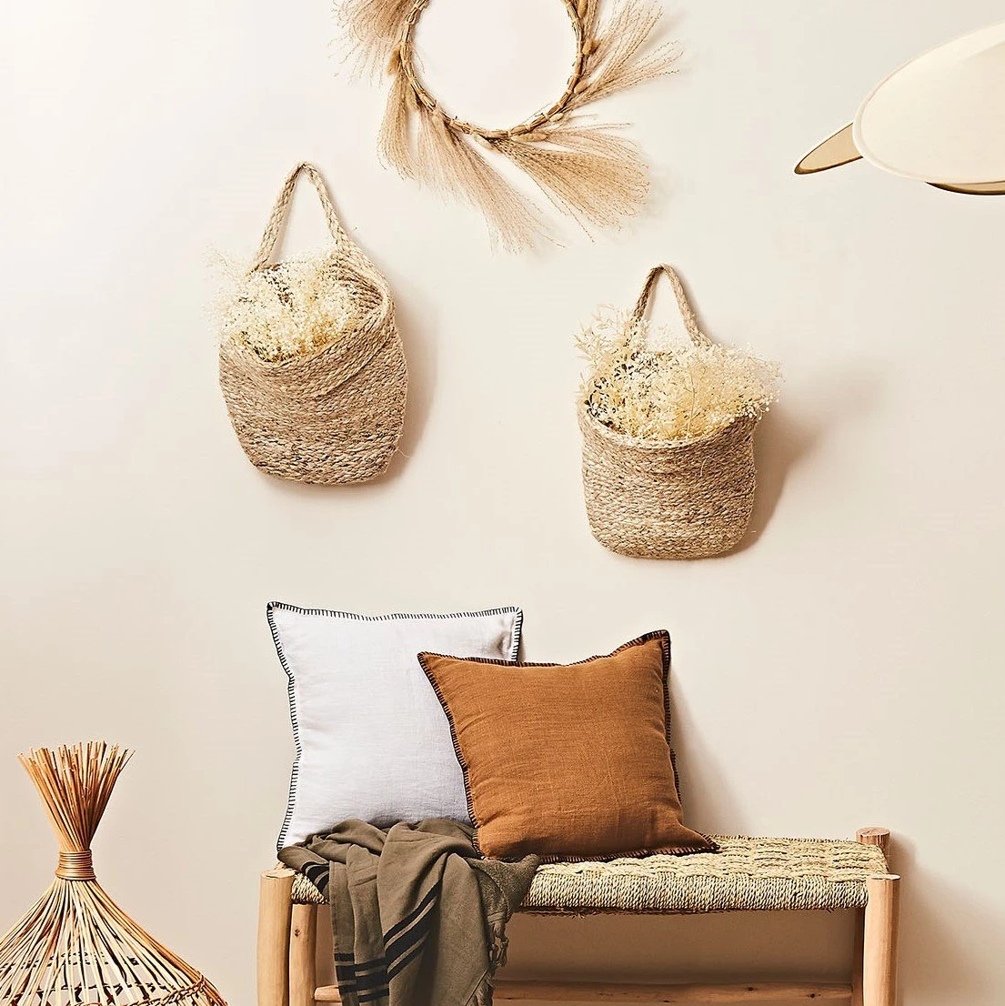 SEMA DESIGN Paniers à Suspendre New Folk Naturel En Jute (x3) 7 SEMA DESIGN Paniers à Suspendre New Folk Naturel En Jute (x3) – Image 5