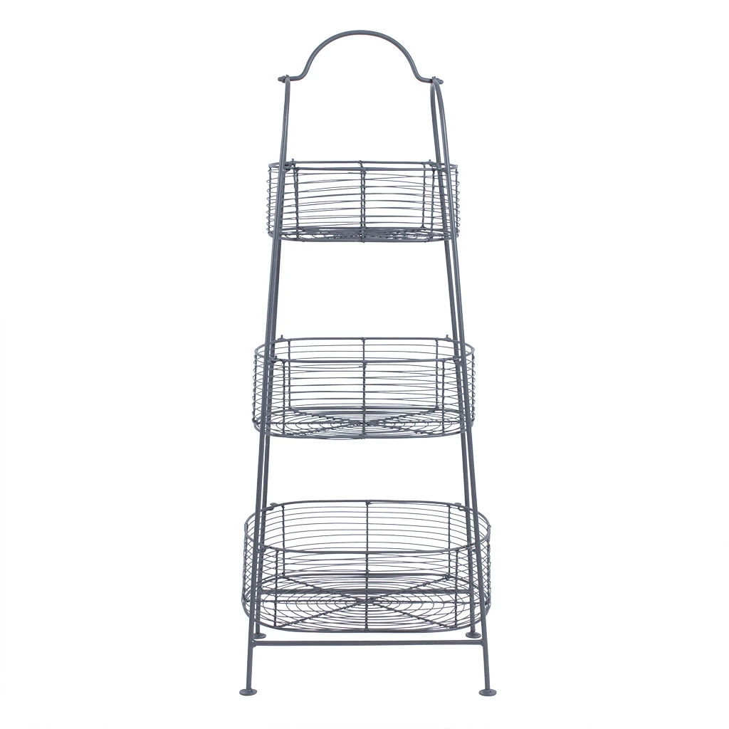Comptoir De Famille Panier 3 Niveaux Reserve Gris En Fer 3 Comptoir De Famille Panier 3 Niveaux Reserve Gris En Fer