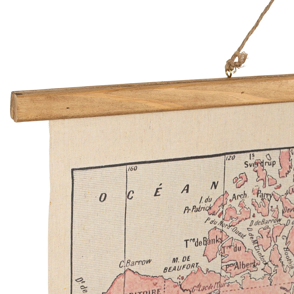 Comptoir De Famille Toile Monde Rose Et Orange 4 Comptoir De Famille Toile Monde Rose Et Orange – Image 2