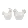 Comptoir De Famille Deco Poule X2 Campagne Blanc