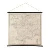 Comptoir De Famille Toile "carte Royaume De Fr Beige 98x96cm -Kaemingk Magasin 201273 DEB WEB