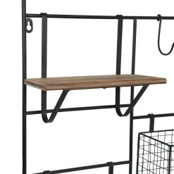 Comptoir De Famille Etagere Murale Avec 2 Panier Reserve 51x80x11cm En Fer Noir Et Sapin 8 Comptoir De Famille Etagere Murale Avec 2 Panier Reserve 51x80x11cm En Fer Noir Et Sapin -Kaemingk Magasin 201284 DET02 WEB