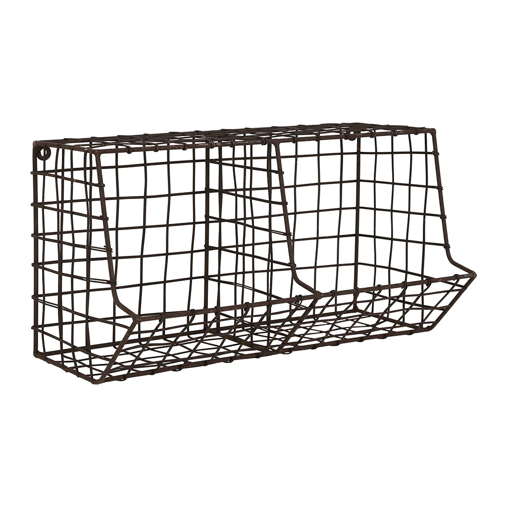 Comptoir De Famille Etagere Murale 2 Compartiments Cuisine Tradition Brun En Fer 4 Comptoir De Famille Etagere Murale 2 Compartiments Cuisine Tradition Brun En Fer – Image 2