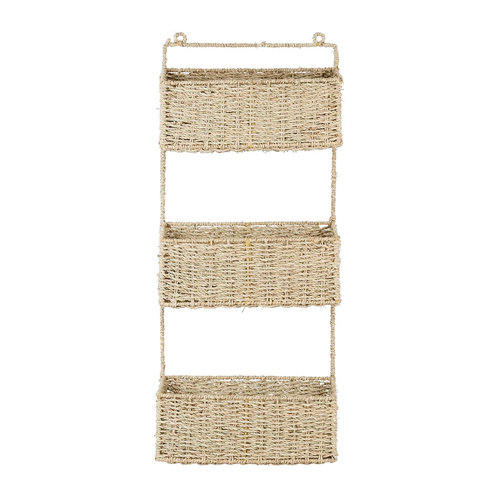 Comptoir De Famille Etagere Murale 3 Paniers Recif Naturel En Jonc De Mer 3 Comptoir De Famille Etagere Murale 3 Paniers Recif Naturel En Jonc De Mer