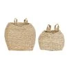 Comptoir De Famille Panier Mural X2 Recif Naturel 31x26x21 - 18x13x13cm Jonc De Mer -Kaemingk Magasin 201471 DEB WEB