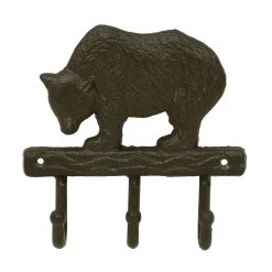 Comptoir De Famille Patère 3 Crochets En Fonte Brun - La Foret