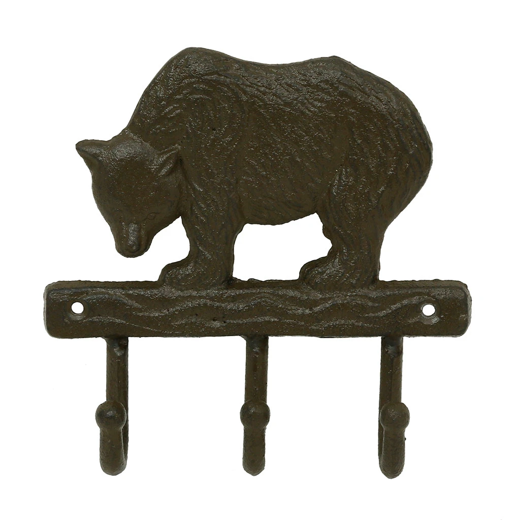 Comptoir De Famille Patère 3 Crochets En Fonte Brun - La Foret 3 Comptoir De Famille Patère 3 Crochets En Fonte Brun - La Foret