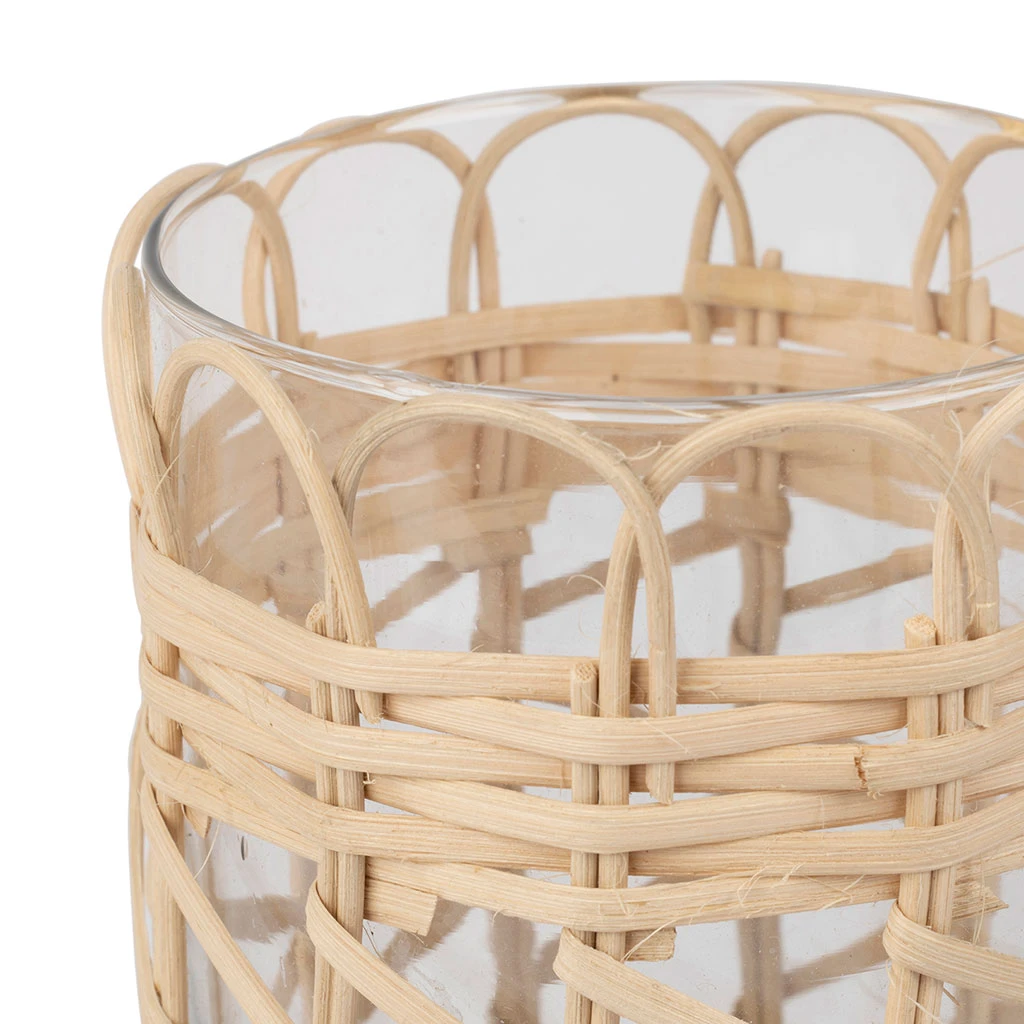 Comptoir De Famille Photophore En Rotin Naturel D13xh17cm - Fantine 4 Comptoir De Famille Photophore En Rotin Naturel D13xh17cm - Fantine – Image 2