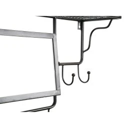 Côté Table Miroir Porte Manteau Indus Noir En Fer 10 Côté Table Miroir Porte Manteau Indus Noir En Fer -Kaemingk Magasin 24432 DET03 WEB