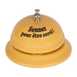 Natives Déco Sonnette De Table "a Table" Moutarde