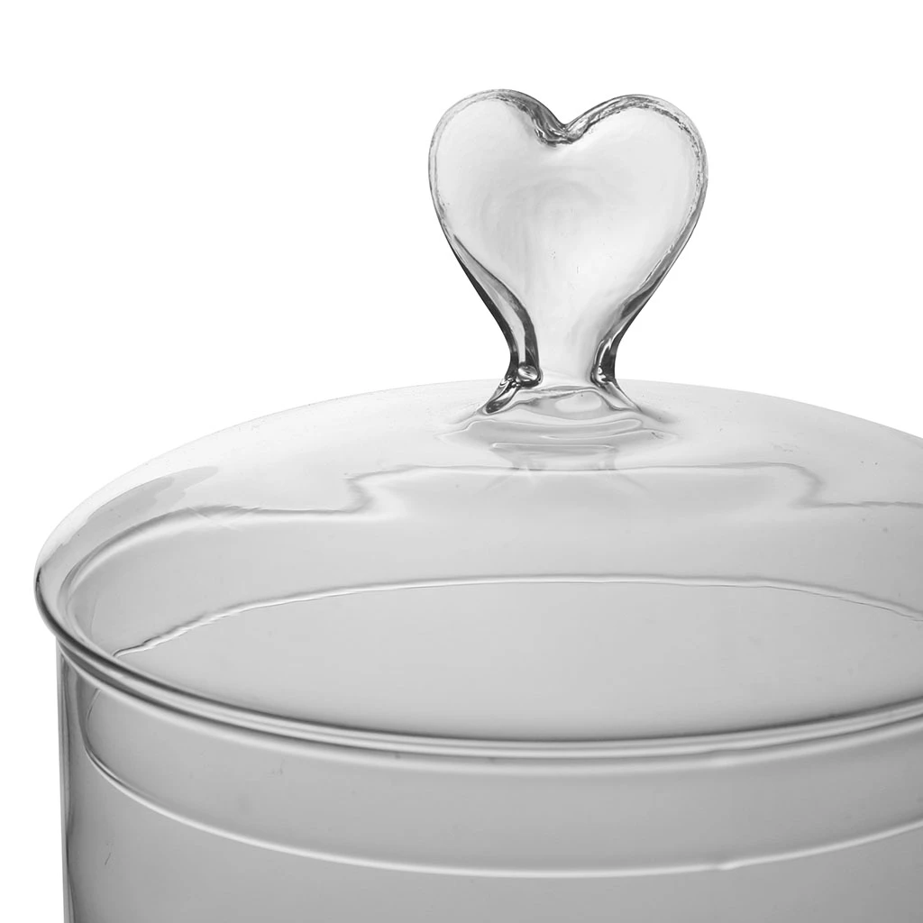 Côté Table Bocal En Verre Coeur Papille 4 Côté Table Bocal En Verre Coeur Papille – Image 2