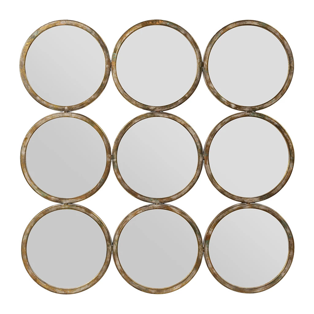 Côté Table Miroir Art Deco Mordoré En Fer 3 Côté Table Miroir Art Deco Mordoré En Fer