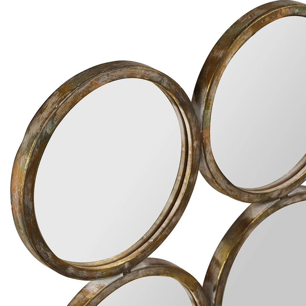 Côté Table Miroir Art Deco Mordoré En Fer 4 Côté Table Miroir Art Deco Mordoré En Fer – Image 2