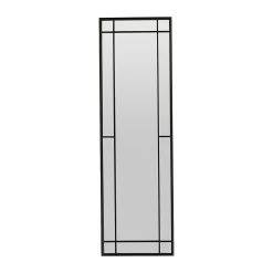 Côté Table Miroir Osaka Noir En Fer, Mdf