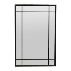 Côté Table Miroir Osaka Noir En Fer, Mdf