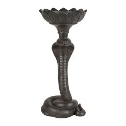 Côté Table Bougeoir Cobra Katja Noir En Polyrésine