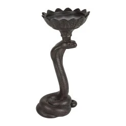 Côté Table Bougeoir Cobra Katja Noir En Polyrésine 7 Côté Table Bougeoir Cobra Katja Noir En Polyrésine -Kaemingk Magasin 34746 DET01 WEB