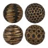 Côté Table Boules Décorative X4 Wouri Doré Et Noir 2 Côté Table Boules Décorative X4 Wouri Doré Et Noir -Kaemingk Magasin 34897 DEB WEB