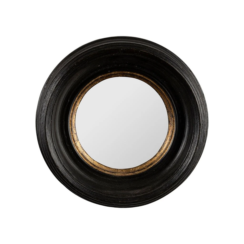 Côté Table Miroir Rond Oeil De Sorciere Noir Et Doré D16cm - Aureol 3 Côté Table Miroir Rond Oeil De Sorciere Noir Et Doré D16cm - Aureol