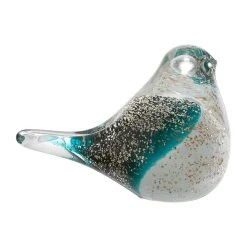 Côté Table Presse-Papier Moineau Serin Emeraude H8cm