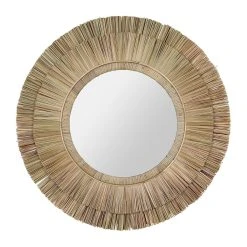 Côté Table Miroir Dony Naturel D76cm En Paille