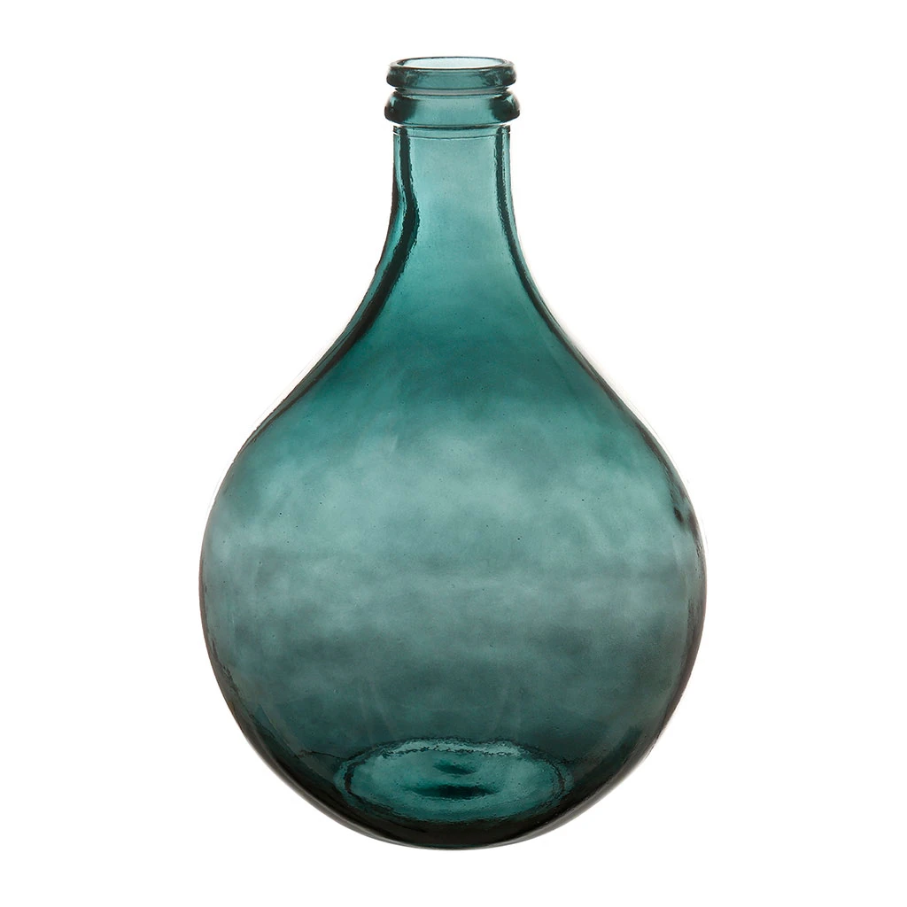 Côté Table Vase Dame-jeanne Chai Emeraude D29xh43cm Verre Recyclé 3 Côté Table Vase Dame-jeanne Chai Emeraude D29xh43cm Verre Recyclé
