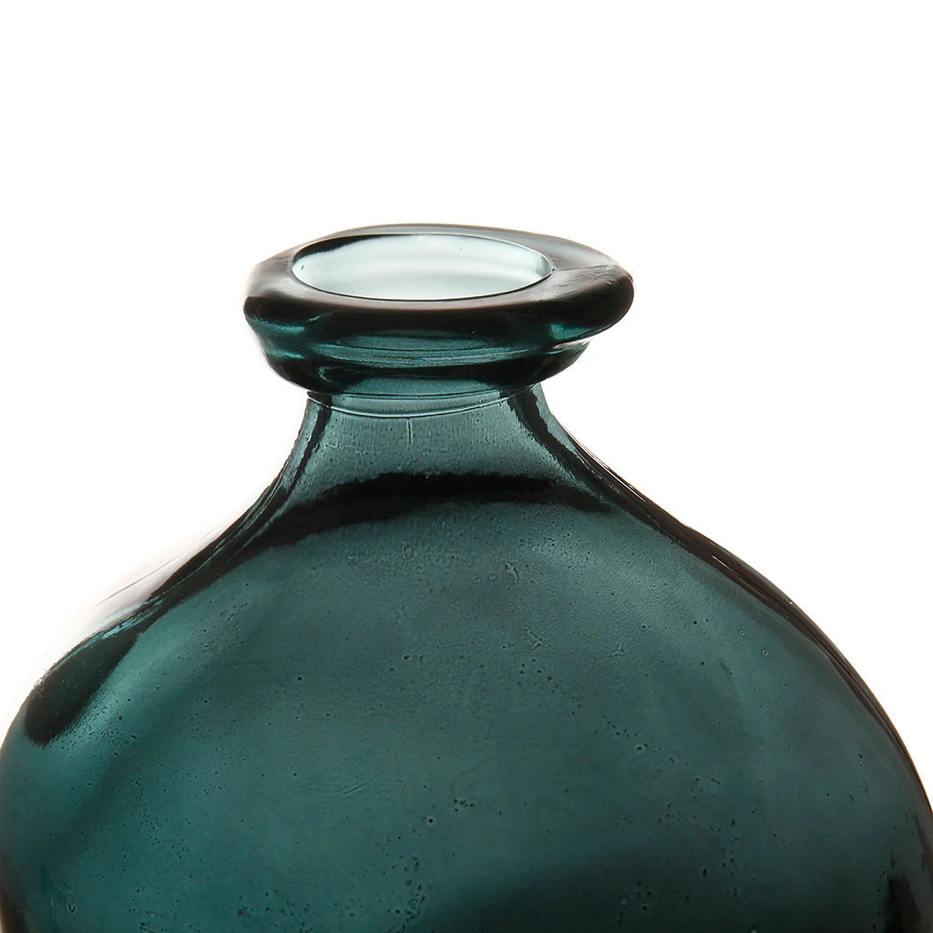 Côté Table Vase Gali Emeraude D16xh18cm Verre Recyclé 5 Côté Table Vase Gali Emeraude D16xh18cm Verre Recyclé – Image 3