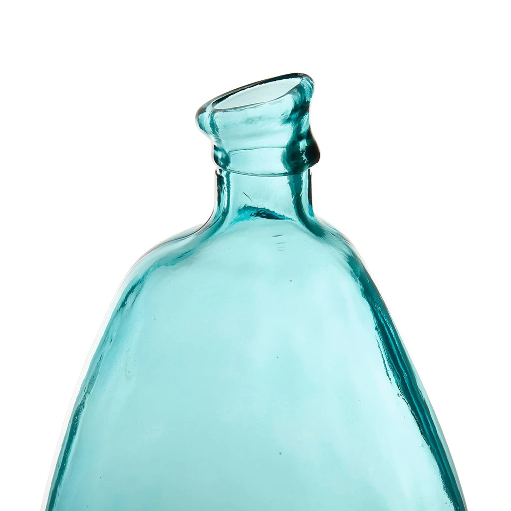 Côté Table Vase Colibri Turquoise D26xh47cm Verre Recyclé 5 Côté Table Vase Colibri Turquoise D26xh47cm Verre Recyclé – Image 3