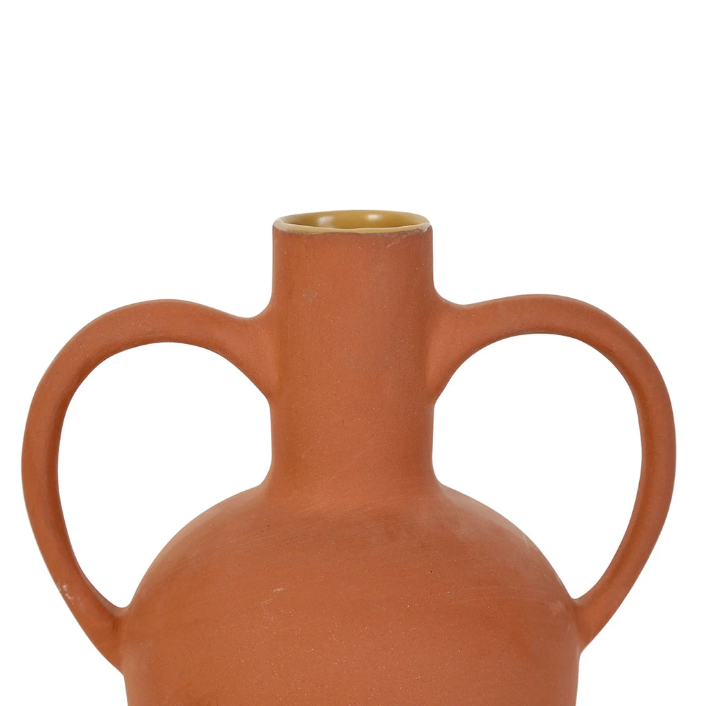 Côté Table Vase Solae Terracotta D16xh20cm Terre Cuite 5 Côté Table Vase Solae Terracotta D16xh20cm Terre Cuite – Image 3