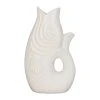 Côté Table Vase Poisson Mer Blanc 24x16.5xh39.5cm Gres 2 Côté Table Vase Poisson Mer Blanc 24x16.5xh39.5cm Gres -Kaemingk Magasin 37743 DEB WEB