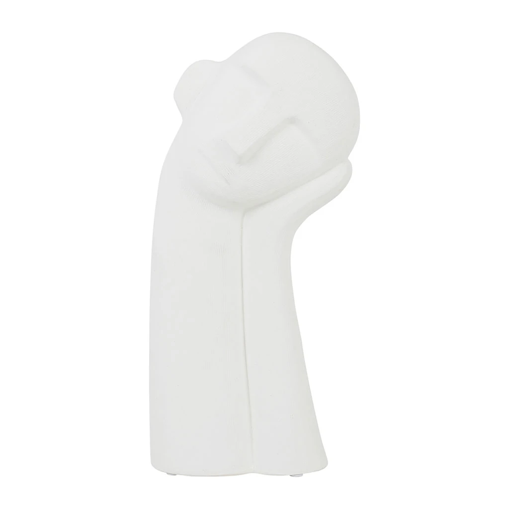 Côté Table Deco Visage Maceio Blanc Casse 20x12xh38cm Gres 3 Côté Table Deco Visage Maceio Blanc Casse 20x12xh38cm Gres