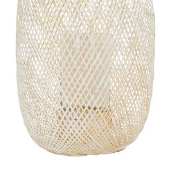 Côté Table Photophore Aritz Naturel Et Blanc D30xh50cm En Bambou 9 Côté Table Photophore Aritz Naturel Et Blanc D30xh50cm En Bambou -Kaemingk Magasin 37862 DET02 WEB