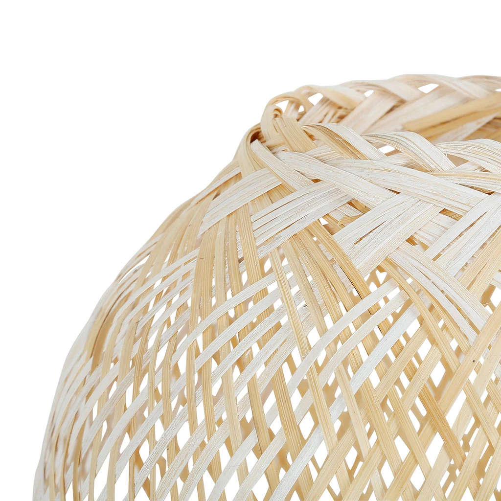 Côté Table Photophore Aritz Naturel Et Blanc D27xh40cm En Bambou 4 Côté Table Photophore Aritz Naturel Et Blanc D27xh40cm En Bambou – Image 2