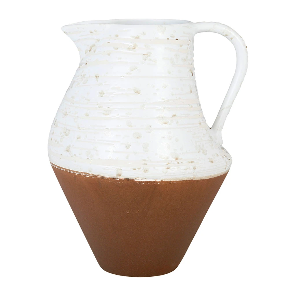 Côté Table Vase Birdi Terracotta Et Blanc En Faience 3 Côté Table Vase Birdi Terracotta Et Blanc En Faience