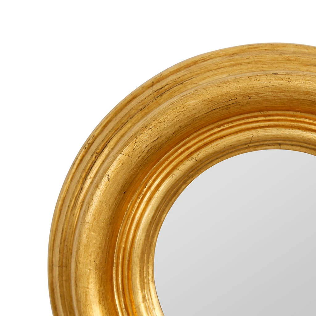Côté Table Miroir Rond Doré D26cm - Drachma 5 Côté Table Miroir Rond Doré D26cm - Drachma – Image 3