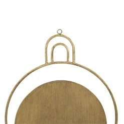 Côté Table Miroir Rond En Fer Doré - Koshi 7 Côté Table Miroir Rond En Fer Doré - Koshi -Kaemingk Magasin 38573 DET02 WEB