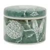 Côté Table Boite Ronde En Procelaine Fleurs Vert - Qing 1 Côté Table Boite Ronde En Procelaine Fleurs Vert - Qing -Kaemingk Magasin 38583 DEB WEB