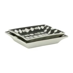 Côté Table Cendrier En Porcelaine Noir - Ecliptique 13 Côté Table Cendrier En Porcelaine Noir - Ecliptique -Kaemingk Magasin 38588 DET03 WEB