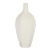 Côté Table Vase Bouteille Blanc Cassé En Faience - Plisse 2 Côté Table Vase Bouteille Blanc Cassé En Faience - Plisse -Kaemingk Magasin 38699 DEB WEB