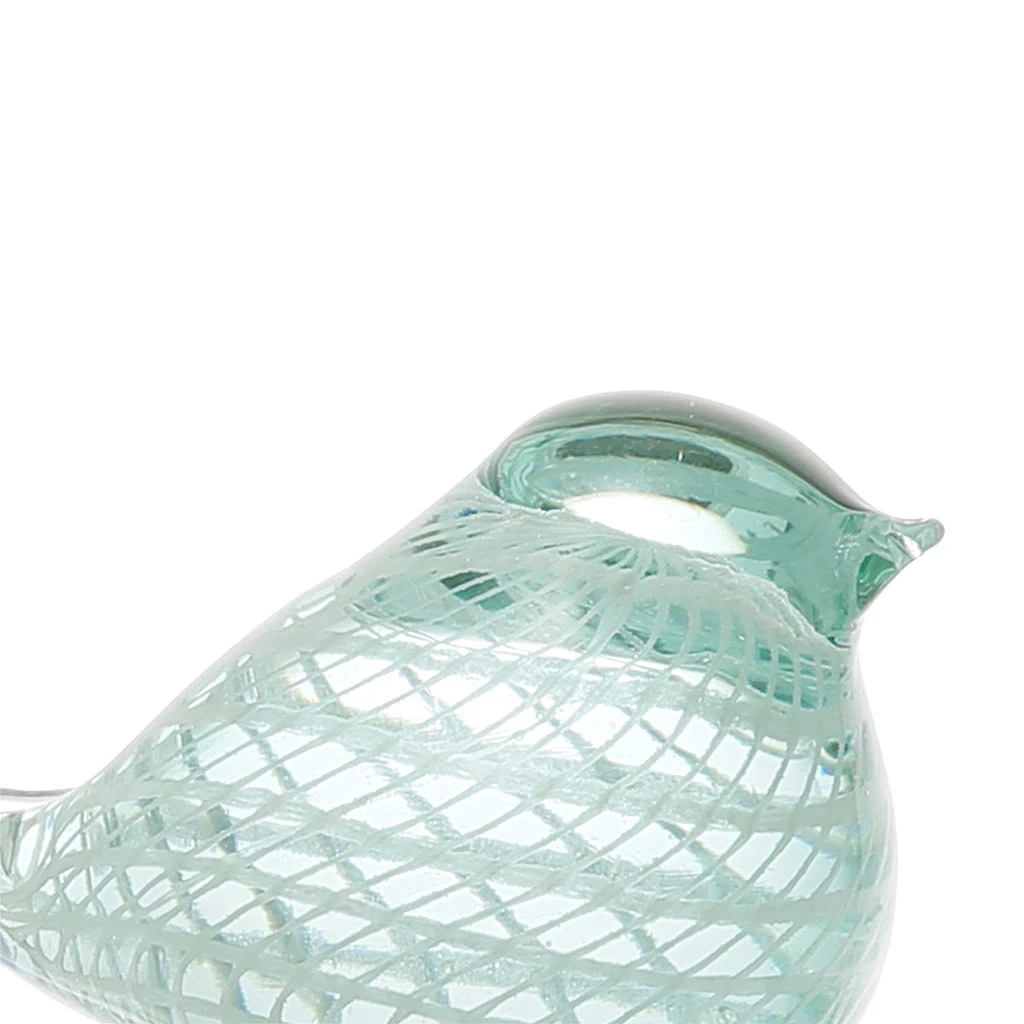 Côté Table Déco Moineau Serin Vert D'eau En Verre 4 Côté Table Déco Moineau Serin Vert D'eau En Verre – Image 2