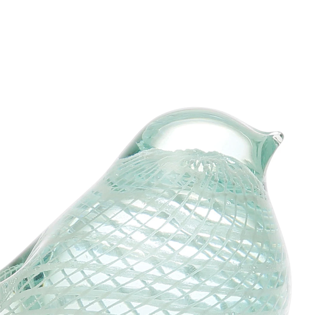 Côté Table Presse-papier Moineau Serin Vert D'eau En Verre 4 Côté Table Presse-papier Moineau Serin Vert D'eau En Verre – Image 2