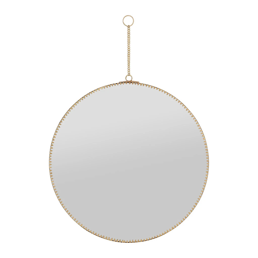 Côté Table Miroir Rond En Laiton Doré D29cm - Ornalise 3 Côté Table Miroir Rond En Laiton Doré D29cm - Ornalise