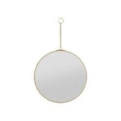 Côté Table Miroir Rond En Laiton Doré D20cm - Ornalise