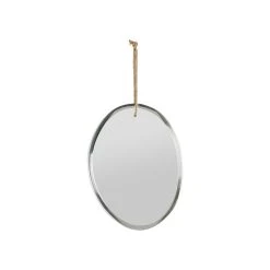 Côté Table Miroir Padma 23.5x32cm Miroir+corde Jute