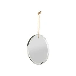 Côté Table Miroir Ovale 15x21cm En Jute - Padma
