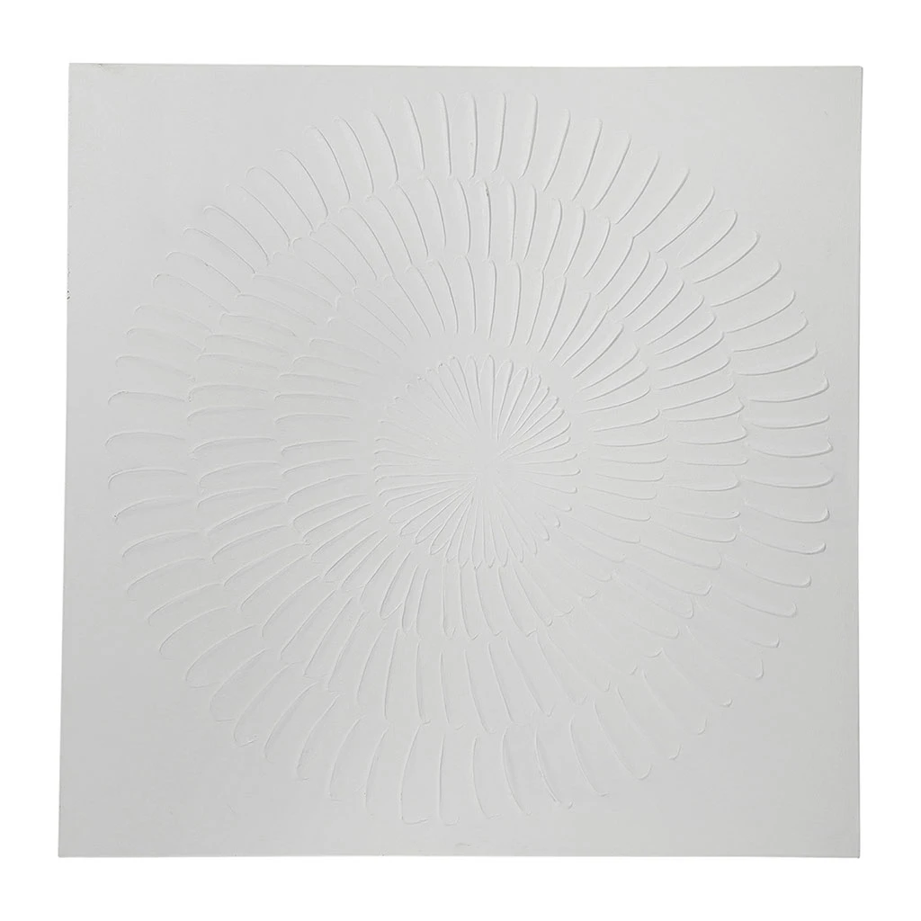 Côté Table Peinture-tableau Rayures Blanches 90x90cm 3 Côté Table Peinture-tableau Rayures Blanches 90x90cm