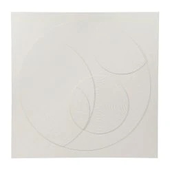 Côté Table Peinture-tableau Cercles Crème 100x100cm