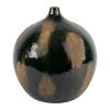 Côté Table Vase Vert Fonce Et Brun D30xh33cm En Faience - Pheses 1 Côté Table Vase Vert Fonce Et Brun D30xh33cm En Faience - Pheses -Kaemingk Magasin 39046 DEB WEB