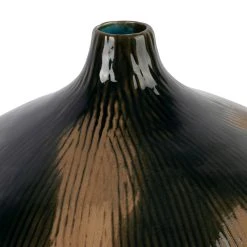 Côté Table Vase Vert Fonce Et Brun D30xh33cm En Faience - Pheses 7 Côté Table Vase Vert Fonce Et Brun D30xh33cm En Faience - Pheses -Kaemingk Magasin 39046 DET01 WEB