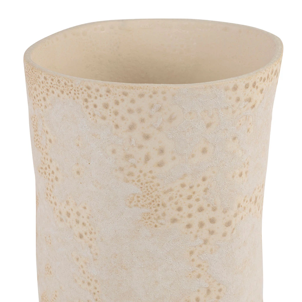 Côté Table Vase Blanc Cass2 11.5x12xh25.5cm Faience - Iktoum 5 Côté Table Vase Blanc Cass2 11.5x12xh25.5cm Faience - Iktoum – Image 3